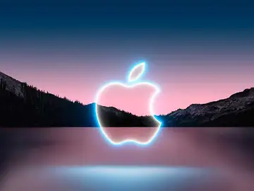 El logotipo de Apple en una keynote El logotipo de Apple en una keynote