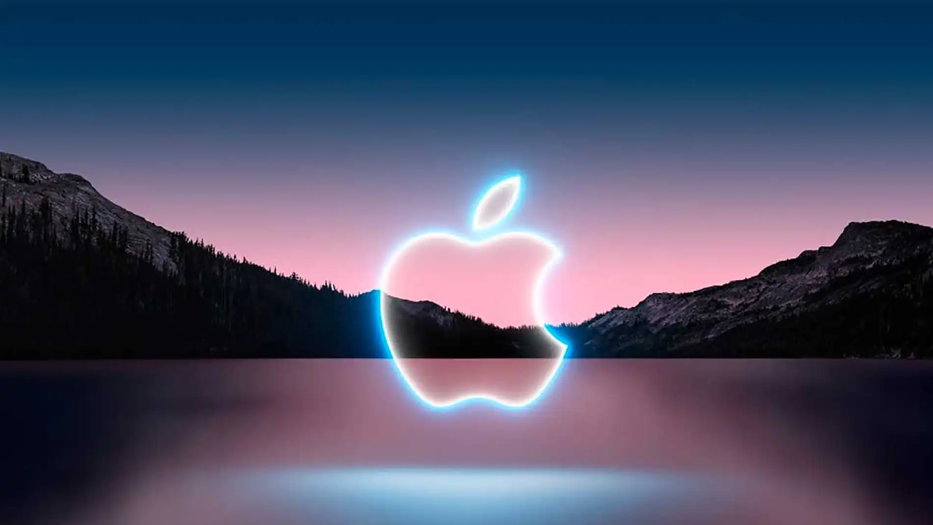 El logotipo de Apple en una keynote