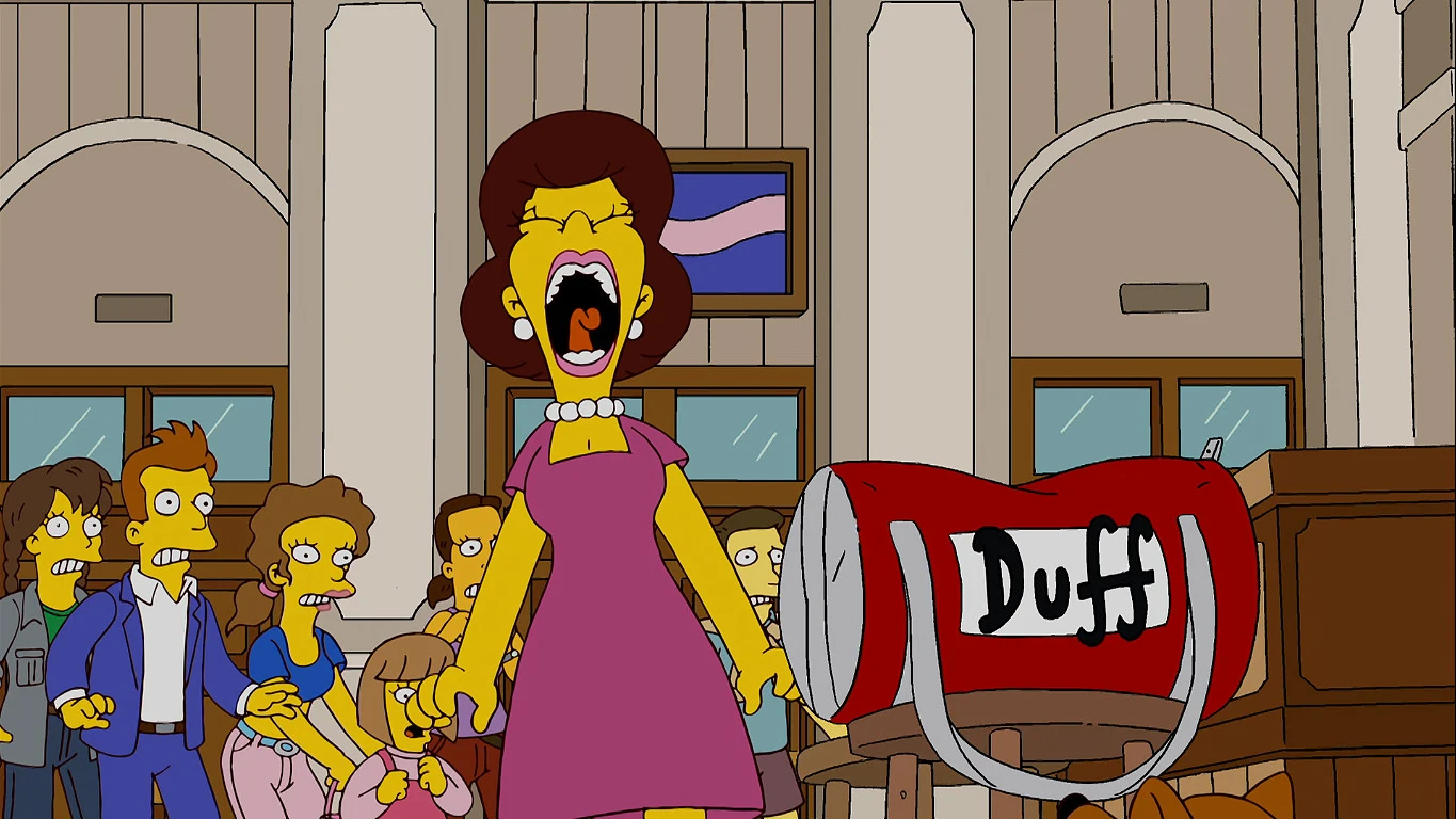 Homer provoca el pánico en la estación Los Simpson