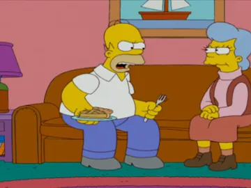 Homer se reencuentra con su madre Homer se reencuentra con su madre