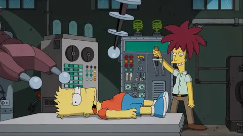 El actor secundario Bob acaba con Bart Los Simpson