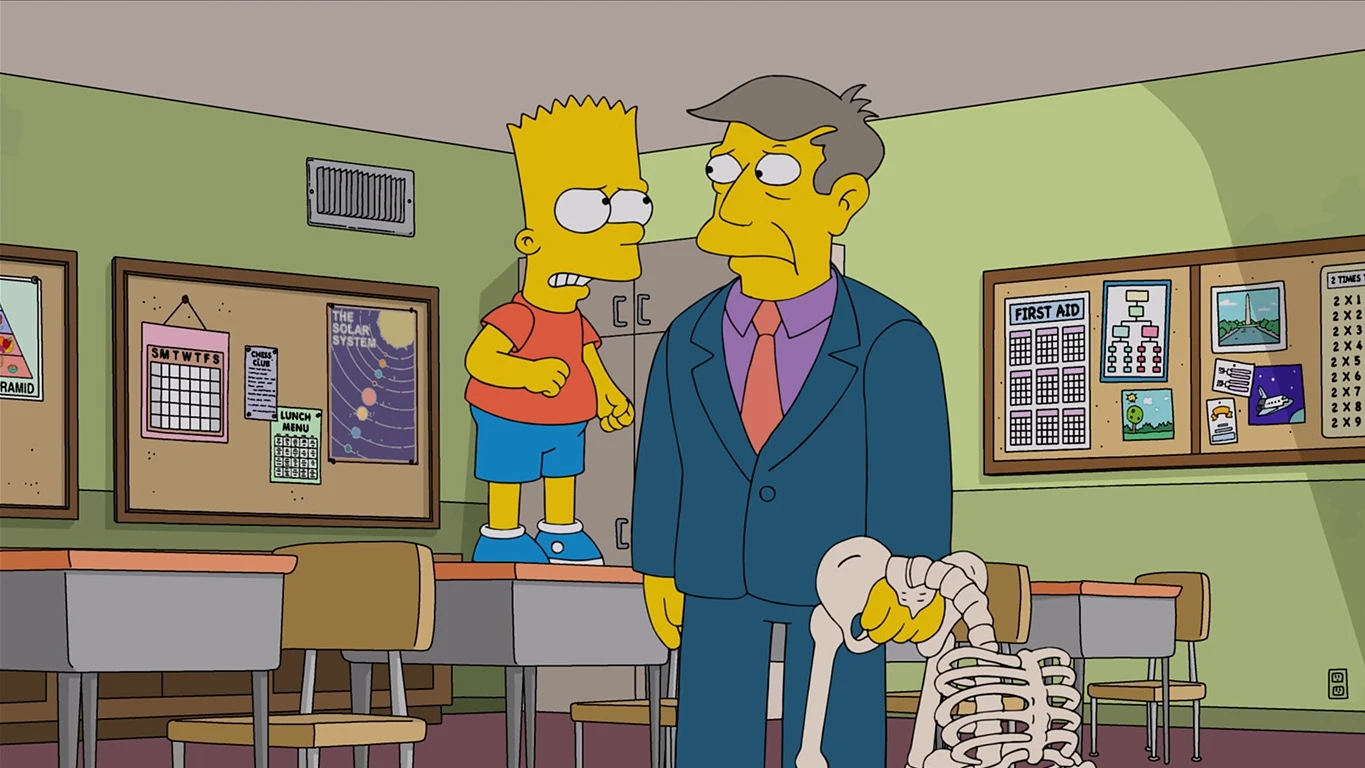 Bart aconseja a Skinner Los Simpson