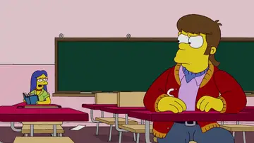 Bart viaja al pasado y arruina su futuro