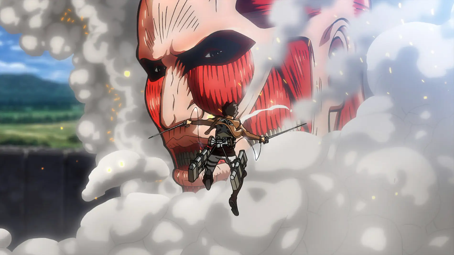 Cuánto miden los titanes más grandes del anime Shingeki no Kyojin?