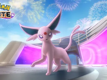 ‘Pokémon UNITE’ anuncia el debut de Espeon y marca fecha para su llegadaHace un par de días que ‘Pokémon UNITE’ publicaba una imagen de Eevee insinuando la llegada de una de sus evoluciones al juego. ‘Pokémon UNITE’ anuncia el debut de Espeon y marca fecha para su llegadaHace un par de días que ‘Pokémon UNITE’ publicaba una imagen de Eevee insinuando la llegada de una de sus evoluciones al juego.