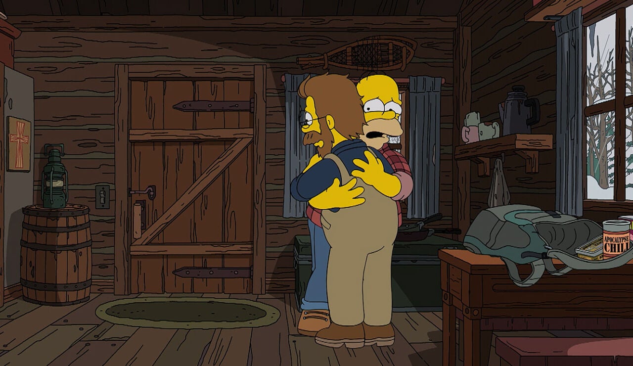 Homer y Ned Flanders