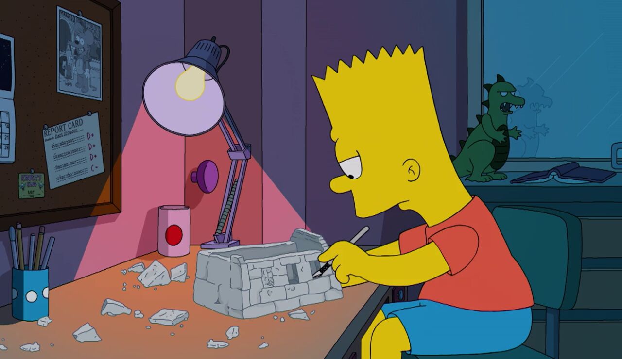 Bart comienza a actuar de forma extraña cuando conoce a la nueva profesora