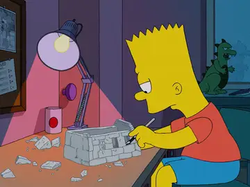 Bart comienza a actuar de forma extraña cuando conoce a la nueva profesora