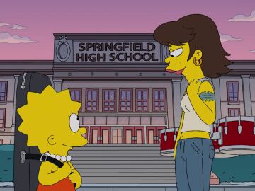 Lisa comienza a tocar en la banda del instituto y encuentra en Shauna una nueva mejor amiga