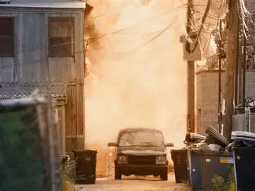 Una bomba junto a un mercadillo Una bomba junto a un mercadillo