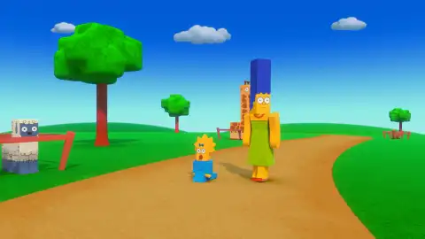 Maggie y Marge Los Simpson