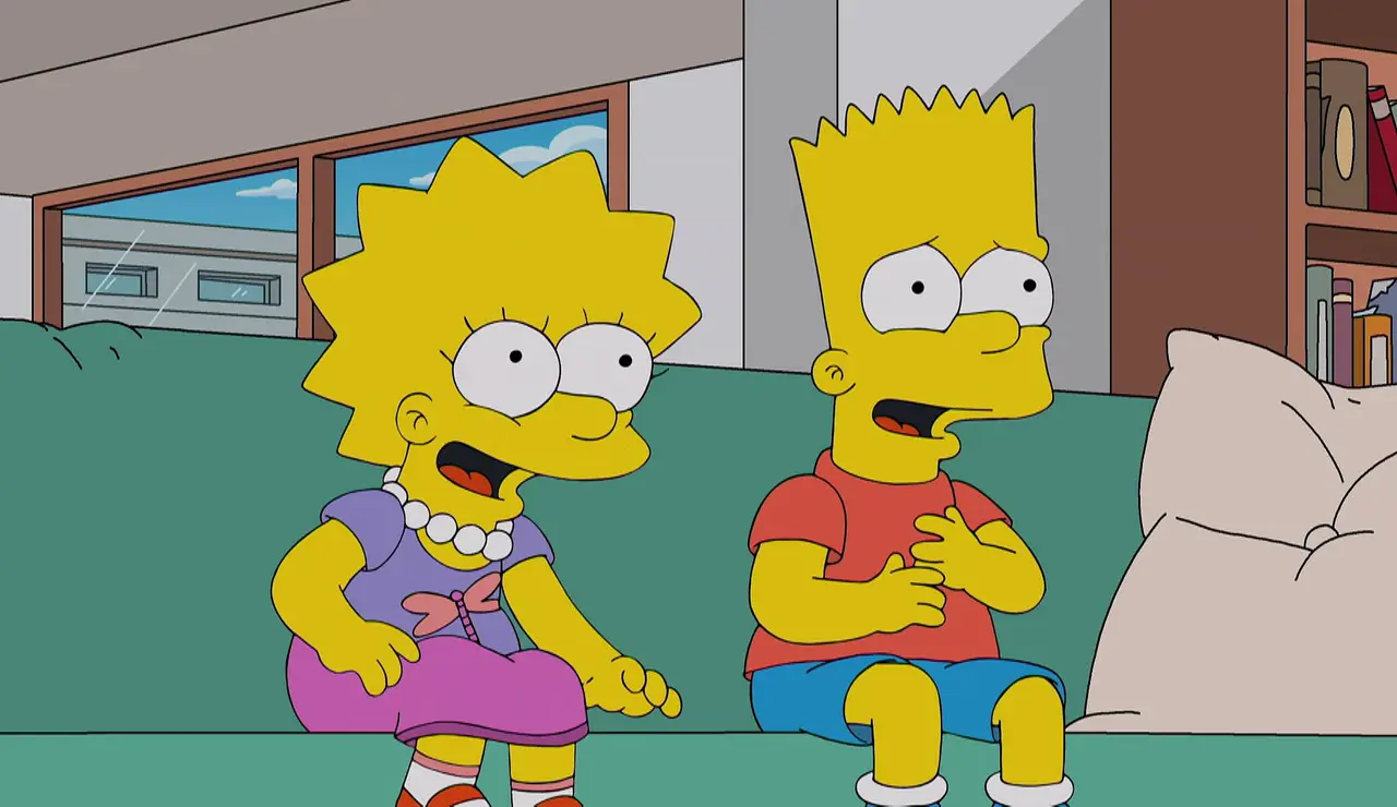 Bart y Lisa se divierten a más no poder con Rasca y Pica, el show culinario más alocado de la televisión