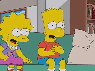 Bart y Lisa se divierten a más no poder con Rasca y Pica, el show culinario más alocado de la televisión