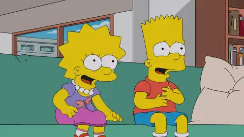 Bart y Lisa se divierten a más no poder con Rasca y Pica, el show culinario más alocado de la televisión Bart y Lisa se divierten a más no poder con Rasca y Pica, el show culinario más alocado de la televisión