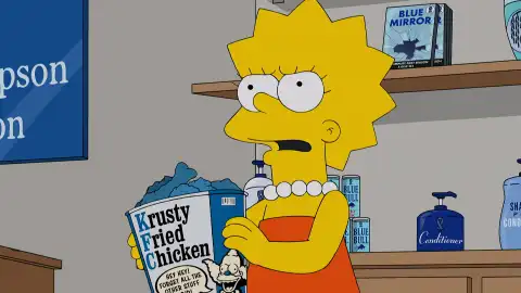 Mientras Marge y Lisa discuten, vemos la parodia de una conocida cadena de restaurantes Mientras Marge y Lisa discuten, vemos la parodia de una conocida cadena de restaurantes