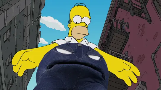 Homer vive una peculiar amistad con unos vaqueros llegados del espacio Homer vive una peculiar amistad con unos vaqueros llegados del espacio