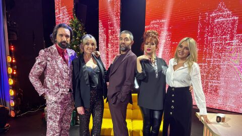 Miguel Lago, Anna Simón, Dani Mateo, Yurena y Berta Collado